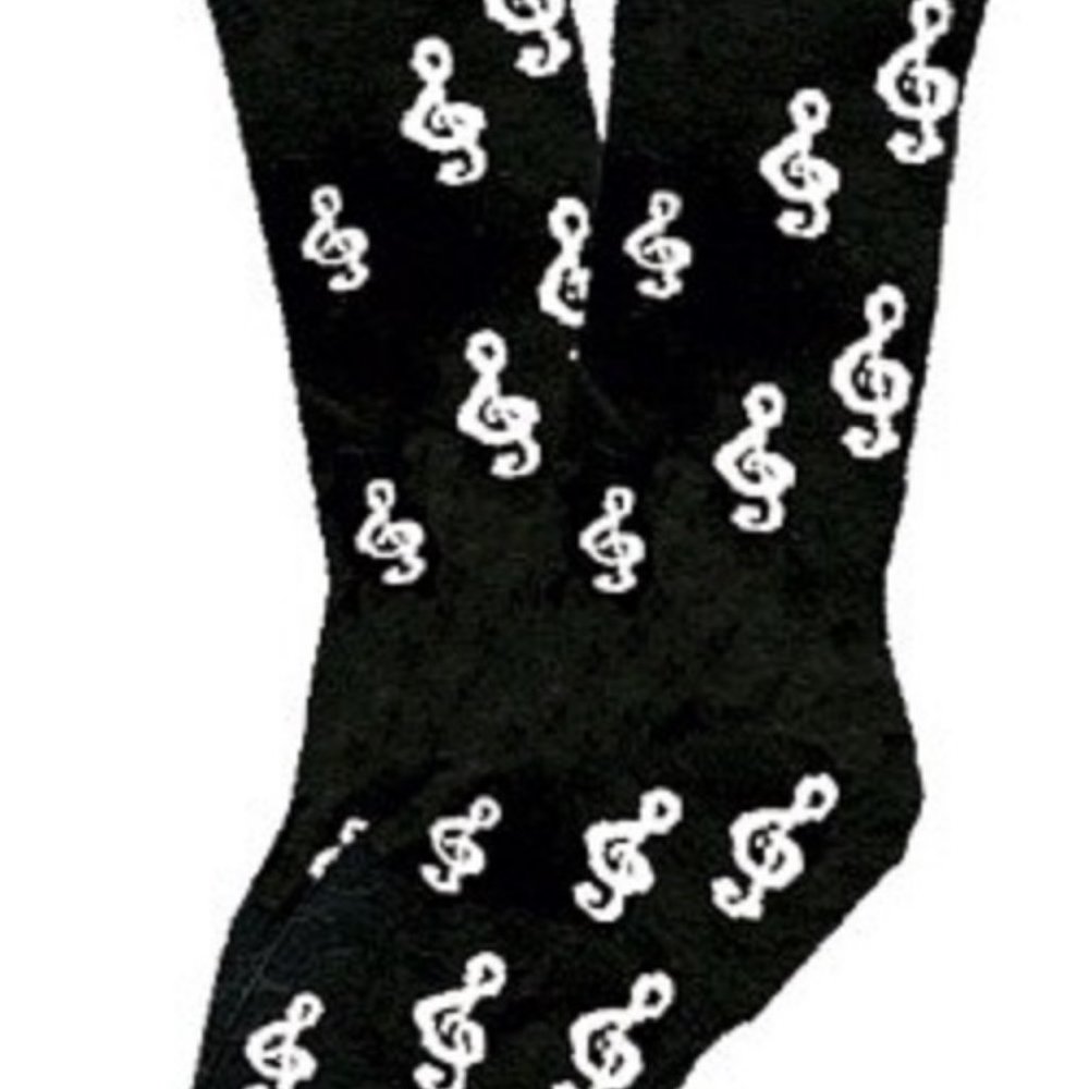 Treble Clef Socks